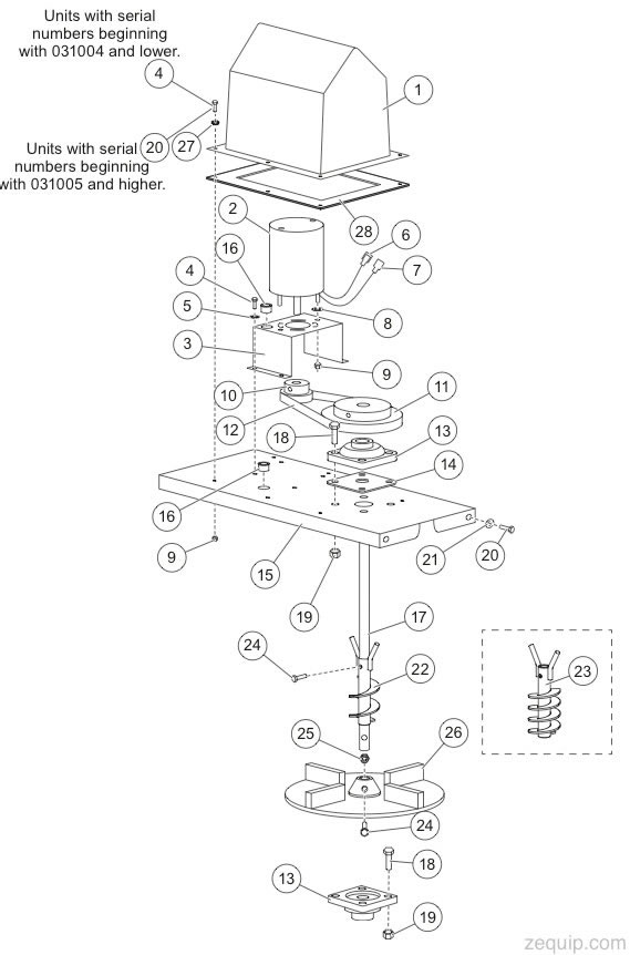 Fisher Model 500 Drive Parts Diagram