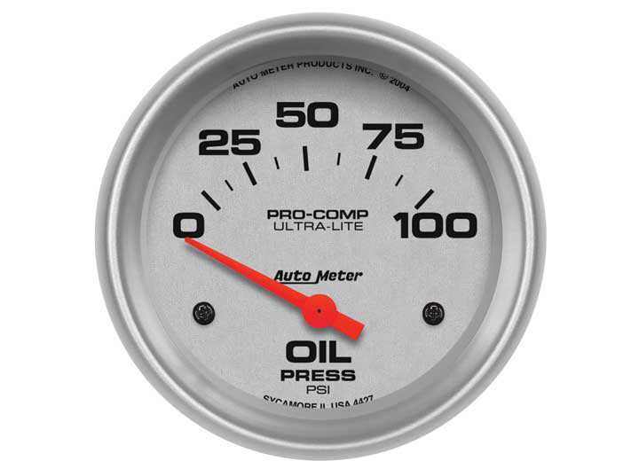 
                                        AUTO METER ENGINE OIL PRESSURE GAUGE                  