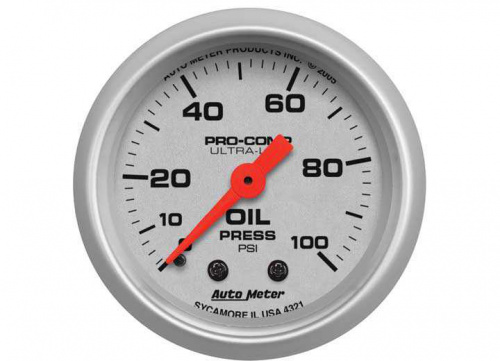 AUTO METER ENGINE OIL PRESSURE GAUGE 4321