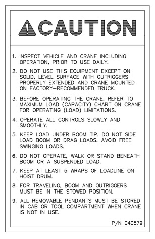 Auto Crane Parts