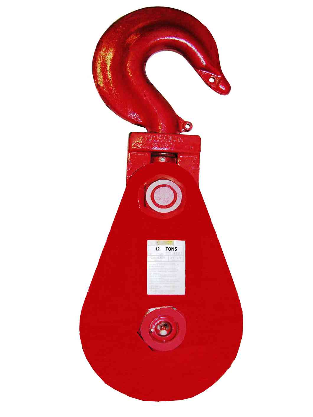 GUNNEBO 15 TON 8" SNATCH BLOCK W/SWIVEL HOOK & LATCH 65L