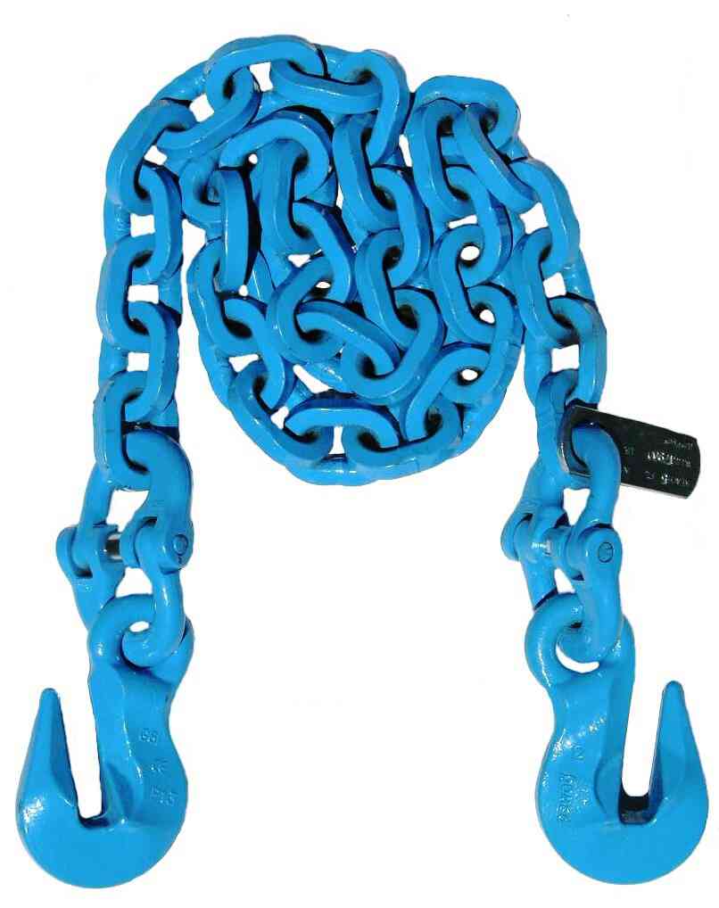 1/2in chain grade 120 x 20ft grab hooks