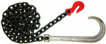 G80 3/8IN 10FT Chain 15in J Hook & Cradle Grab Hook