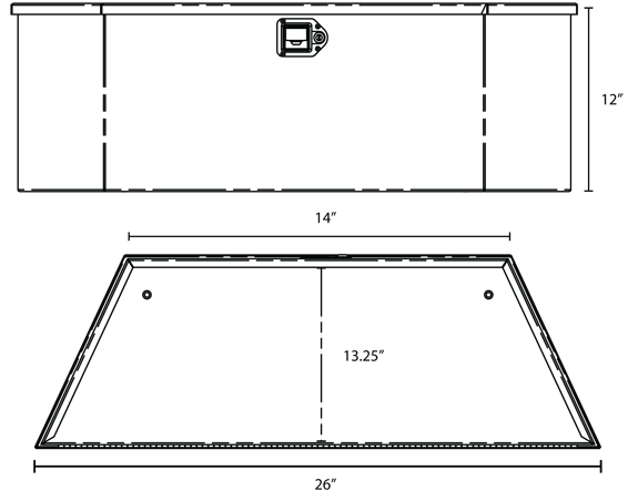 1701281 TOOL BOX DIMENSIONS