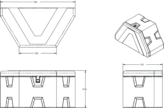 1701679 TOOL BOX DEMINSIONS