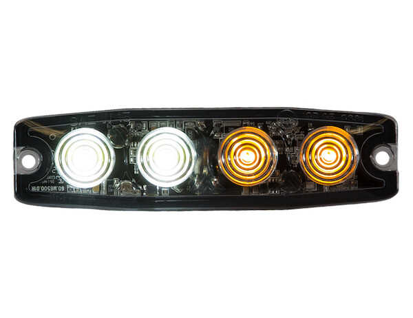 
                                                        STROBE LIGHT 4-3/8in,4-LED,AMBER/CLEAR,                              3                          