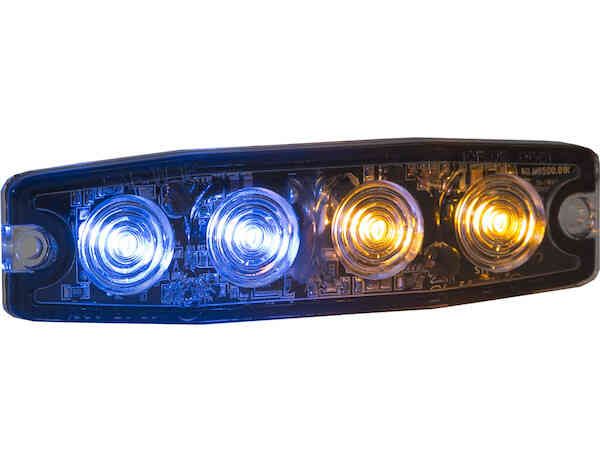 
                                                        STROBE LIGHT 4-3/8in, 4-LED, AMBER/BLUE                              1                          