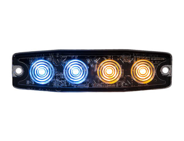 
                                                        STROBE LIGHT 4-3/8in, 4-LED, AMBER/BLUE                              3                          