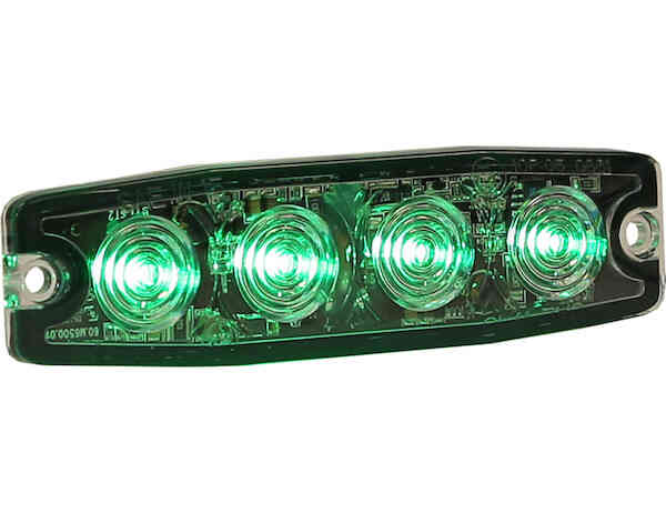 
                                                        STROBE LIGHT 4-3/8in, 4-LED, GREEN                               1                          