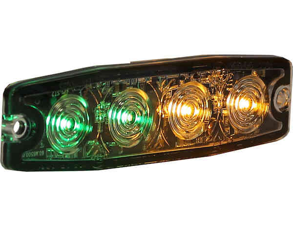 
                                                        STROBE LIGHT 4-3/8in, 4-LED, AMBER/GREEN                               1                          