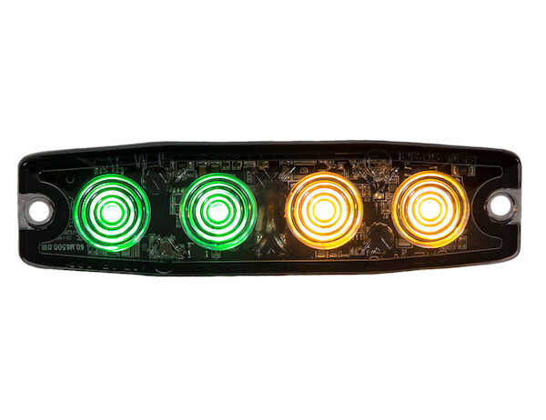 
                                                        STROBE LIGHT 4-3/8in, 4-LED, AMBER/GREEN                               3                          