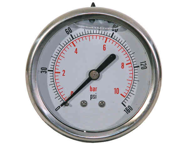 
                                                        PRESSURE GAUGE 2 1/2in DIAL HPGCB160                              1                          