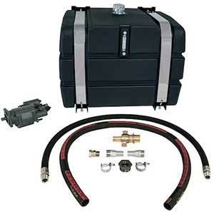 
                                                    50 Gallon Side-Mount Reservoir/Direct Mount Pump Wetline Kit CW With Poly Tank                        