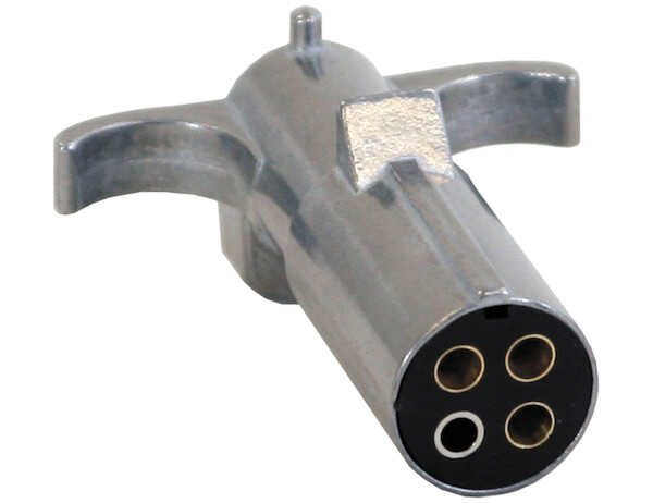 
                                        Trailer Connector Metal 4-Pin Round Trailer End                  