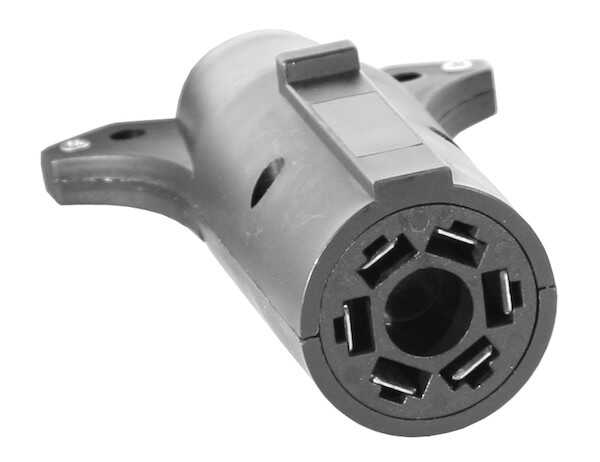
                                        Trailer Connector Adapter 7-Pin Flat To 6-Pin Round                  