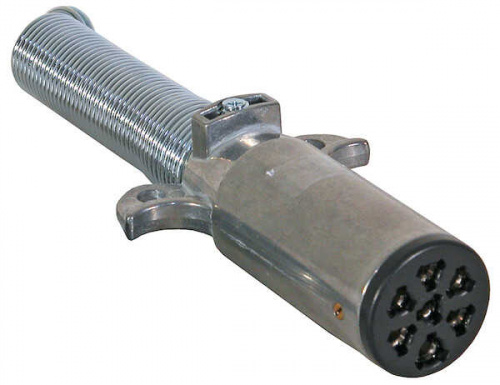 Trailer Connector Metal 7-Pin Round Trailer End