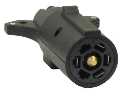 Trailer Connector Adapter 7-Pin Flat To 5-Pin Round