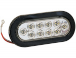BACK-UP LIGHT 6.5in OVAL 10 LED CLEAR