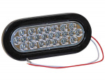 LIGHT 6.5in OVAL BACK-UP 24 LED CLEAR