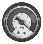 VACUUM GAUGE 1-1/2in DIAL 1/8in