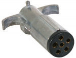 Trailer Connector Metal 6-Pin Round Trailer End