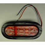 Truck Star 6 1/2in 10 LED Stop,Turn, Tail Lamp (Red)