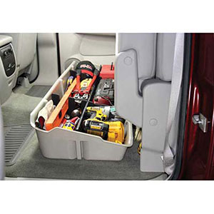 GMC Crew Cab Gun Case for Chevrolet DU-HA 10042 Dk Gray Underseat Storage