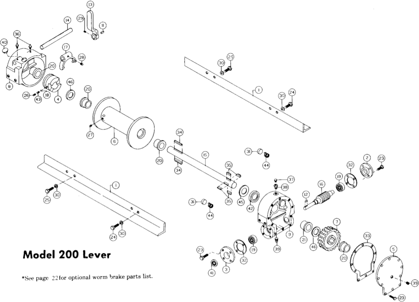 Ramsey Winch Hydraulic 200 Series Parts Diagram