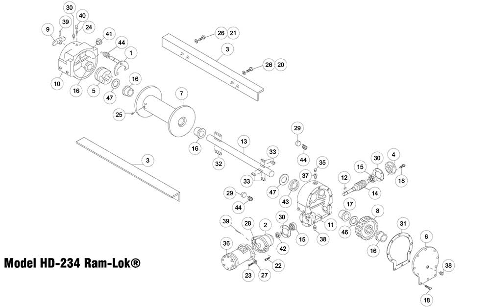 Ramsey hd234r Winch diagram