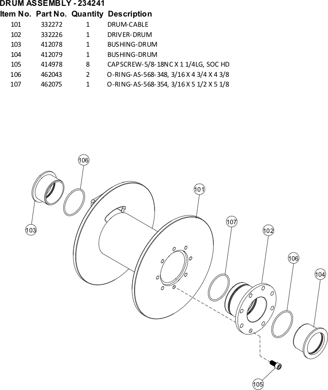 Ramsey Winch HDP-177,9 Parts Diagram