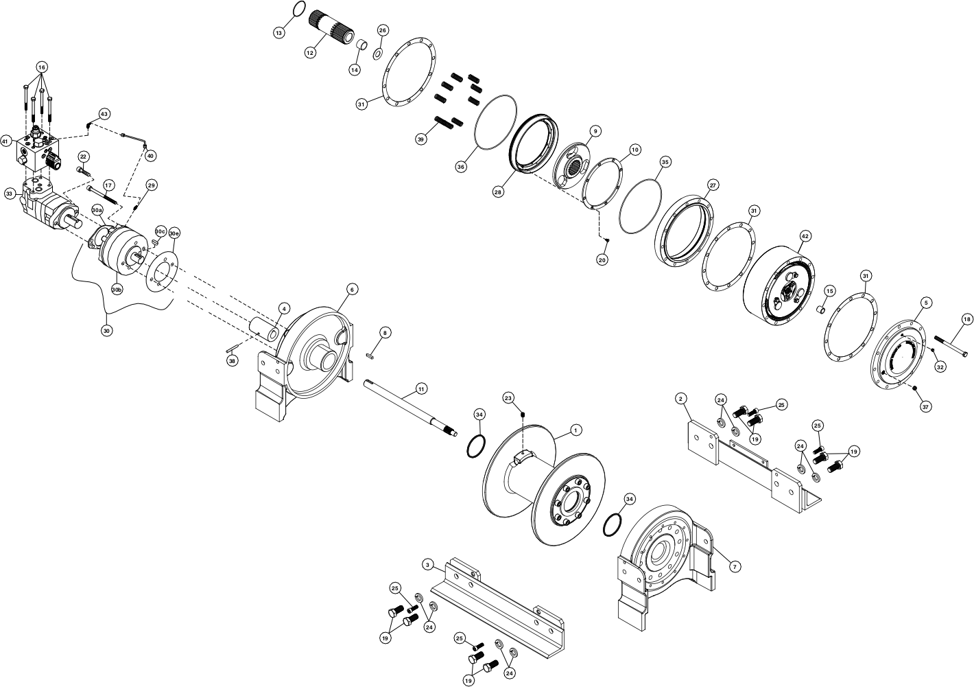 Ramsey Winch HDP-50000 Parts Diagram