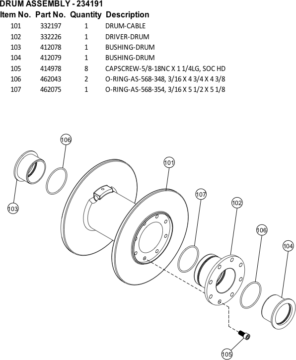 234191 Ramsey Winch Parts Diagram