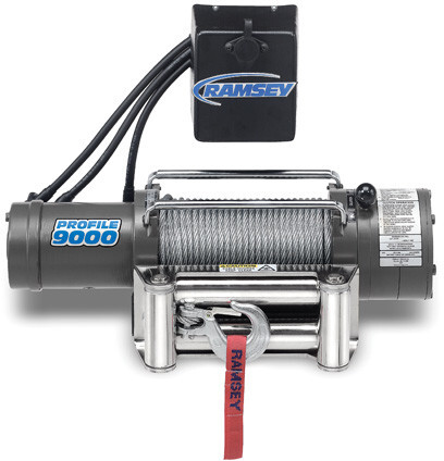 
                                        Ramsey Winch - Patriot Profile 9000 R 12V with 12 ft. wire pendant                  