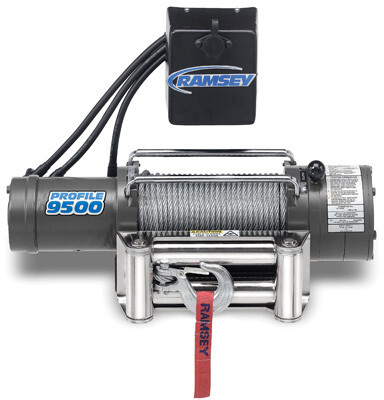 
                                        Ramsey Winch - Patriot Profile 9500 R 24V with 12 ft. wire pendant                  