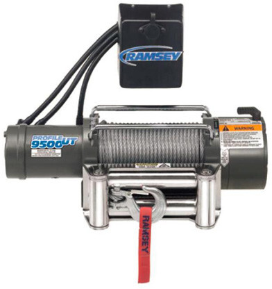 
                                        Ramsey Winch - Patriot Profile 9500 UT H, 12V, synthetic with 12 ft. wire pendant                  