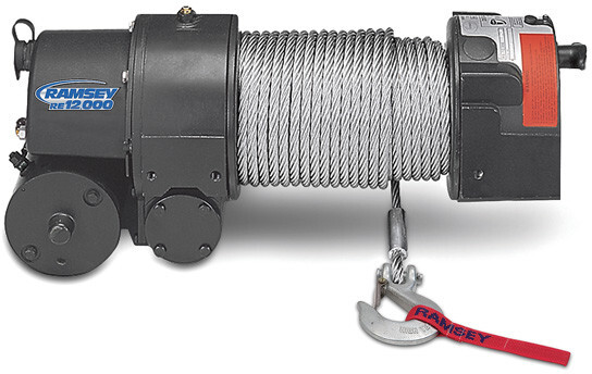 
                                                    Ramsey Winch - RE 12,000X R, with 25 ft. pendant                        