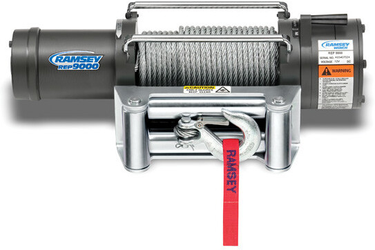 
                                        Ramsey Winch - REP 9000 R, 24V, CE, with 12 ft. wire pendant                  