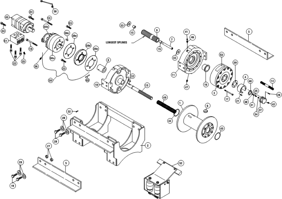 Ramsey Winch RPH-133,4 Parts Diagram