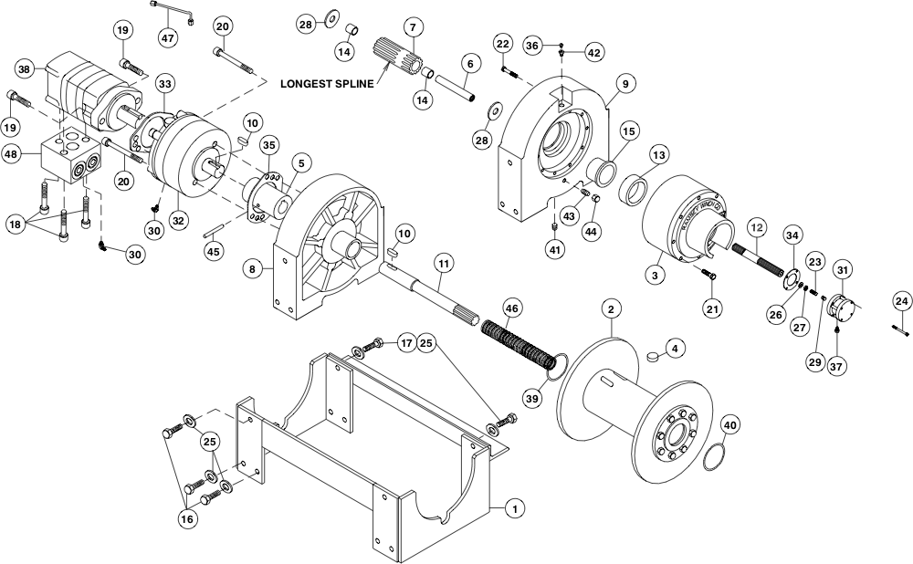 Ramsey Winch RPH-20000 Parts Diagram