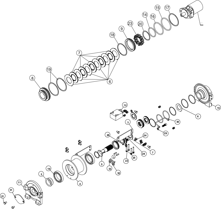 Ramsey Winch RCH 1000 Parts Diagram