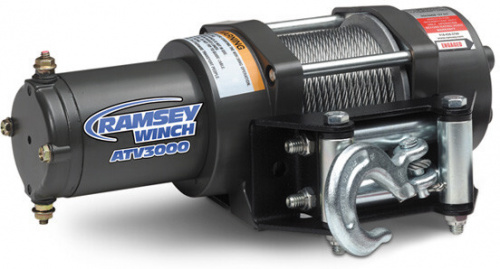 Ramsey Winch - ATV 3000 LBS. HAWSE WITH WIRELESS REMOTE, SYNTHETIC ROPE