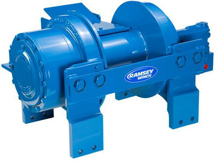 Ramsey Winch - Two-Speed HDP 50000, 2SP LH, SHORT DRUM, AIR TENSIONER, CABLE KICKERS