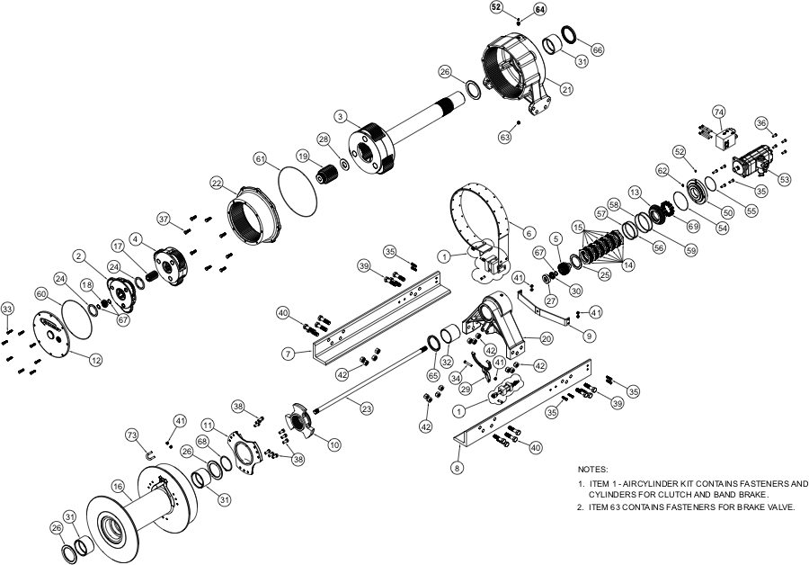 Ramsey Winch Wildcat WC 130R Parts Diagram