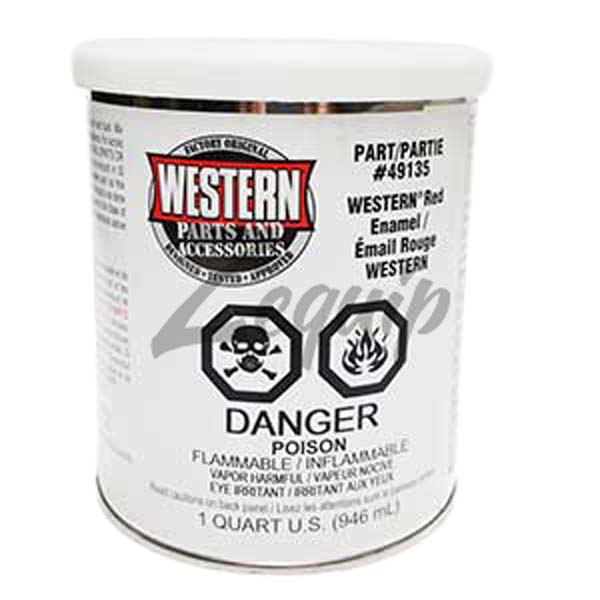 Western Red Enamel Quart 49135
