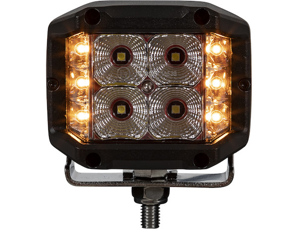 
                                                        4 Inch Wide LED Flood Light With Strobe - Square Lens                              3                          
