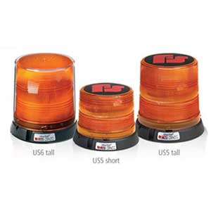 Amber Federal Signal 250141-02 Class 1 UltraStar US5 Strobe Beacon Magnetic Mount with Tall Dome