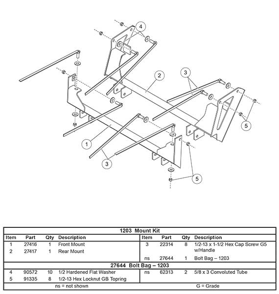 1203 mount kit