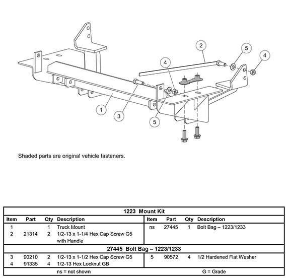 1223 mount kit