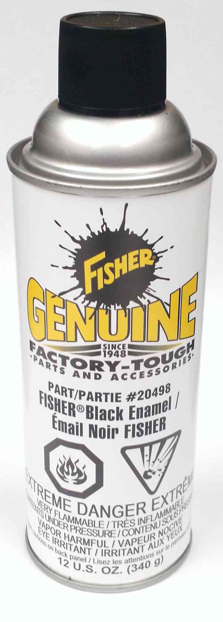 Fisher Spray Paint - 12 oz, spray can, powder coated (black)