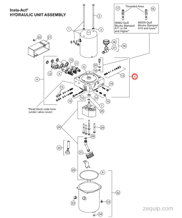 22150-1 HYDRAULIC MANIFOLD FISHER PLOWS